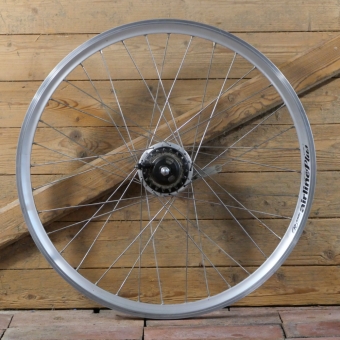 Hinterrad mit RODI Airline-Felge, Alu, Hohlkammer, 26 Zoll (559), Breite ca. 25 mm, Nabe SRAM I-Motion  9-Gang, gebr. 