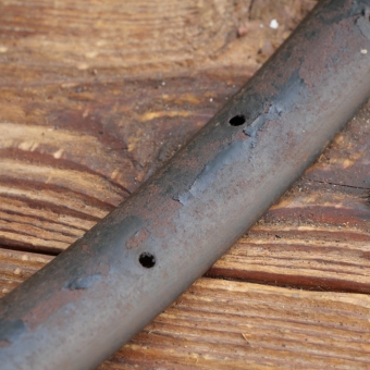 Fahrrad-Wulstfelge 28 Zoll Außendurchmesser ca. 645 mm, 10er-30er J., schwarz, gebr. 