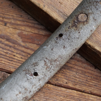 Fahrrad-Wulstfelge 28 Zoll Außendurchmesser ca. 645 mm, 10er-30er J., silber, gebr. 