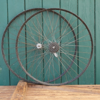 Laufradsatz 28 Zoll (622) für Drahtbereifung, 1951, F&S Torpedo, gebr. 