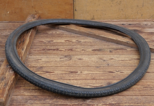 Reifen Fahrrad, VEITH Cord Autotyp, 28 x 1 1/2, Wulst, 30er-50er Jahre, schwarz, gebr. 