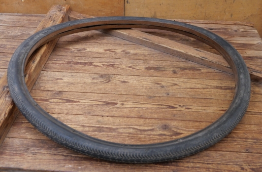 Reifen Fahrrad, HEIDENAU, 28 x 1,70, Wulst, 30er-50er Jahre, schwarz, gebr. 