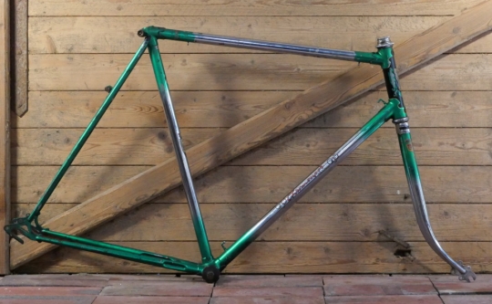 Fahrrad - Herrenrahmen EXPRESS Mod.I, Chrom-Super de Luxe, frühe 1950er J., gebr., Originallack 