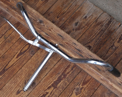 Fahrradlenker, NSU-Form, passend für Tourenräder 30er-60er Jahre, verchromt, NOS 