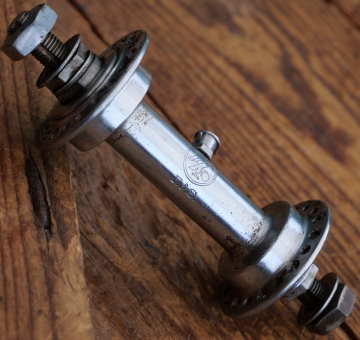 Nabe Vorderrad Fahrrad F&S, verchromt, 30er-50er J., gebr. 