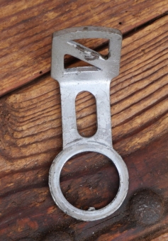 Carbidlaternenhalter/Winkelhalter, verchromt, orig. 1920er - 30er J., gebr. 