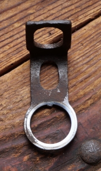 Carbidlaternenhalter/Winkelhalter, OPEL, verchromt, orig. 1920er/30er J.,gebr. 