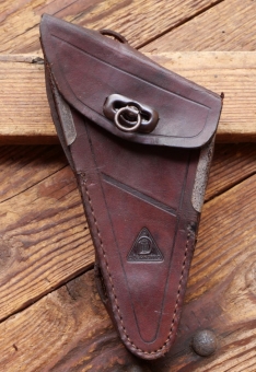 Werkzeugtasche DÜRKOPP, Echtleder, braun, original 30er Jahre, gebraucht 