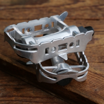 Pedale für Rennrad, Aluminium, original 80er/90er Jahre, NOS 