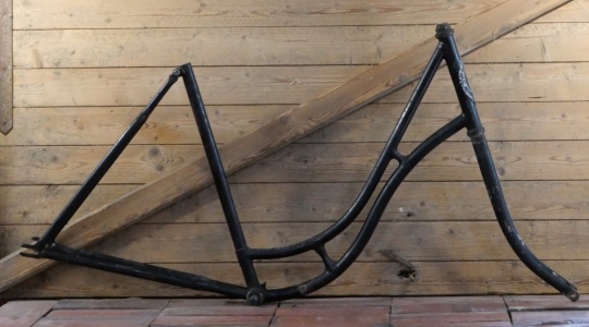 Fahrradrahmen DEUTSCHLAND-RAD Mod. 1926, für Tourenrad, Damen, 28 Zoll, Stahl, schwarz, gebr. 