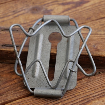 Gepäckträger/Mantelhalter ENGEL, orig. 10er/20er Jahre, verzinkt, Lenkermontage, NOS 