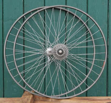 Laufradsatz für Drahtbereifung 28 Zoll (622), 1980er J., für Rennrad, MAVIC Felgen, SHIMANO Naben, gebr. 