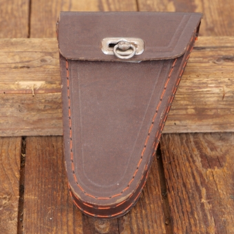 Werkzeugtasche für Herrenrad, LEFA braun, original 40er Jahre, WW2, NOS 