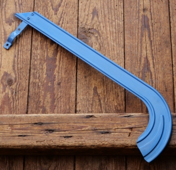 Kettenschutz, blau, Linien hellblau, Länge ca. 47 cm, orig. 50er/60er J., NOS 