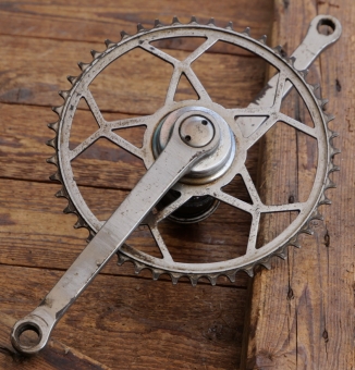 Tretlager für Tourenrad, orig. 30er J., verchromt, Glockenlager, gebr. 